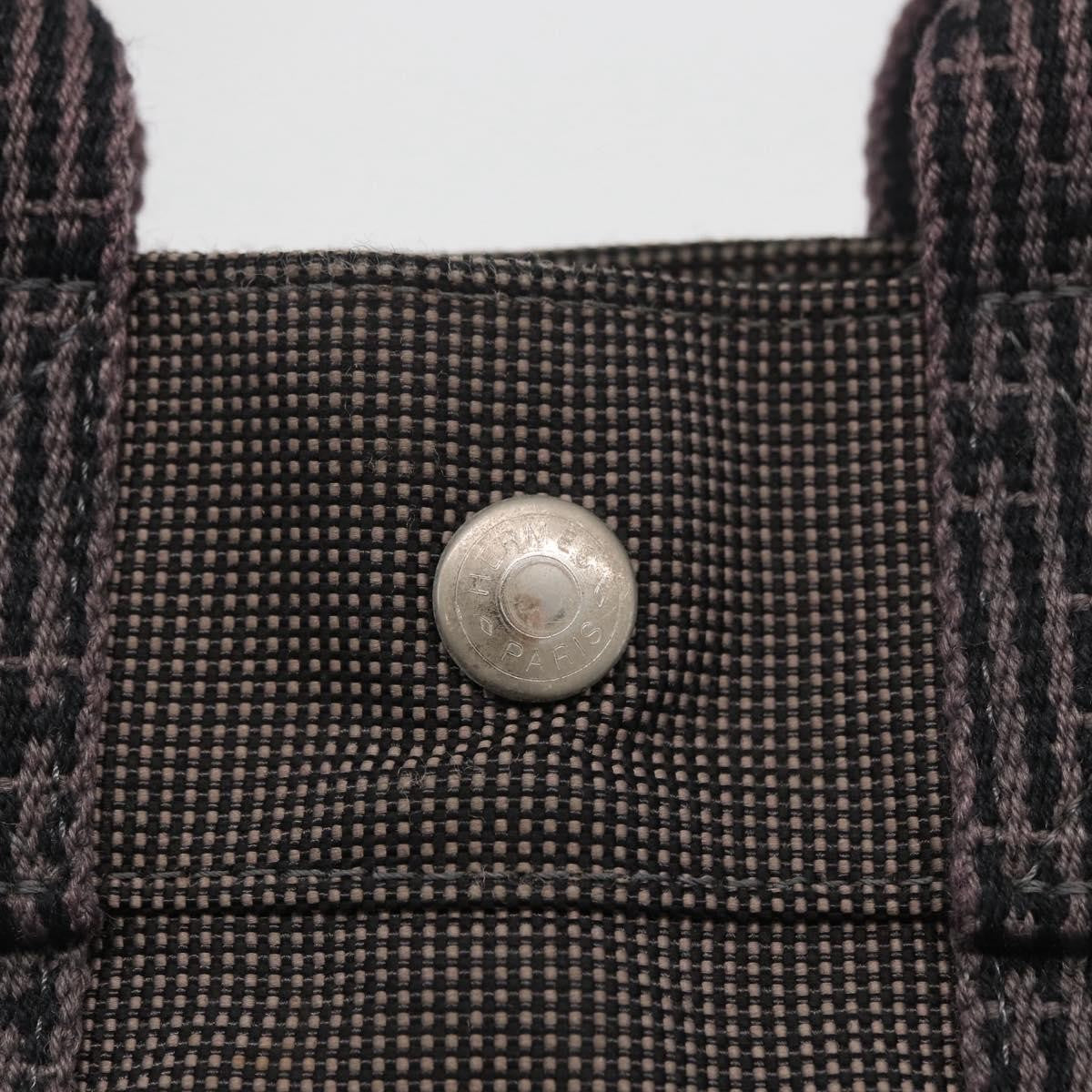 Hermes Fourre-Tout Herline Canvas Gray Canvas Tote Bag Bag (Pre-Owned)