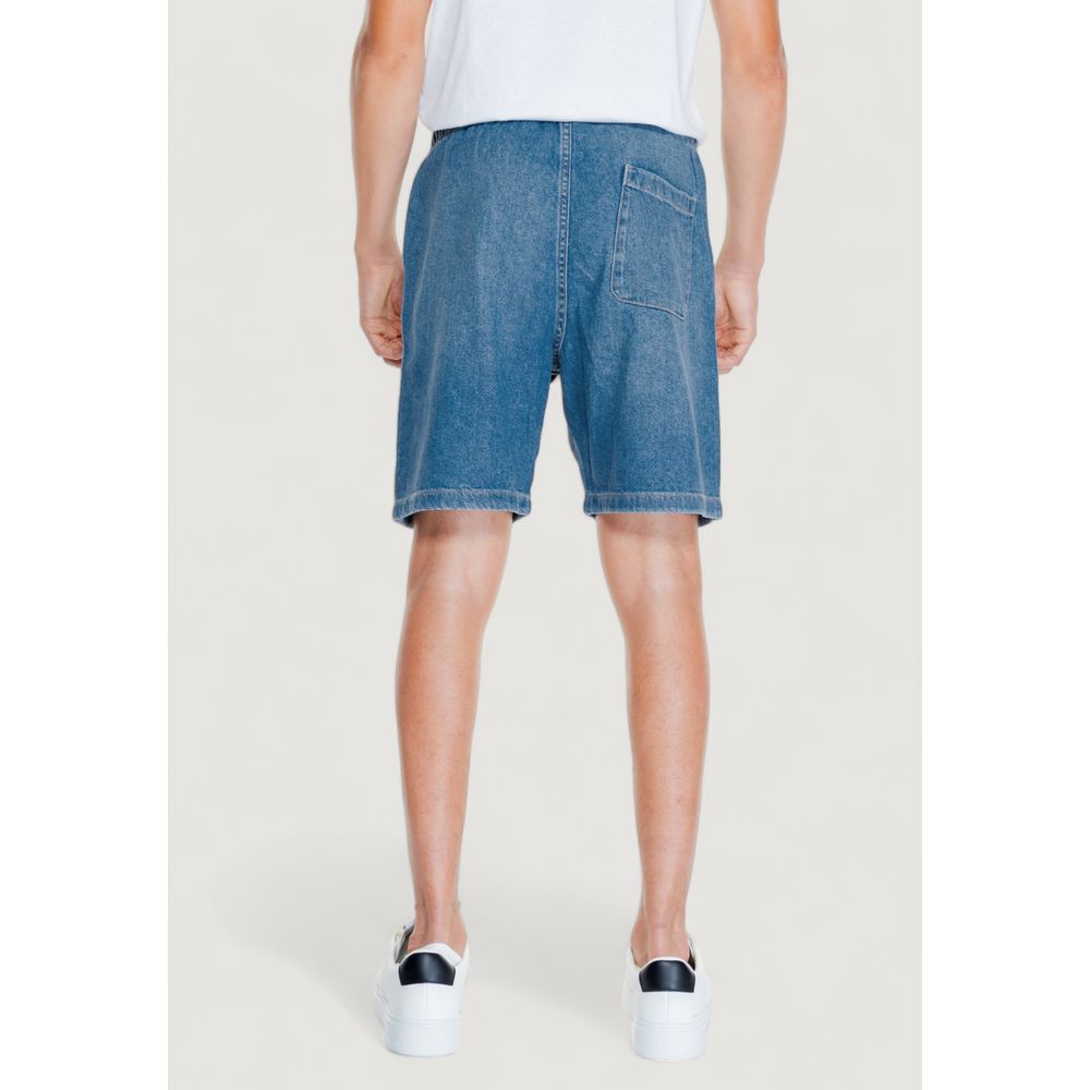Jack Jones Light Blue Cotton Men's Short