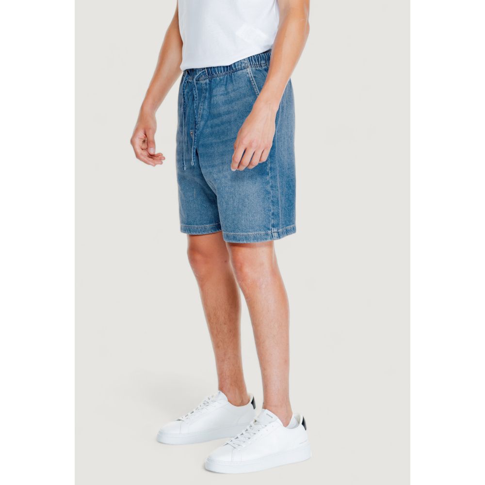 Jack Jones Light Blue Cotton Men's Short