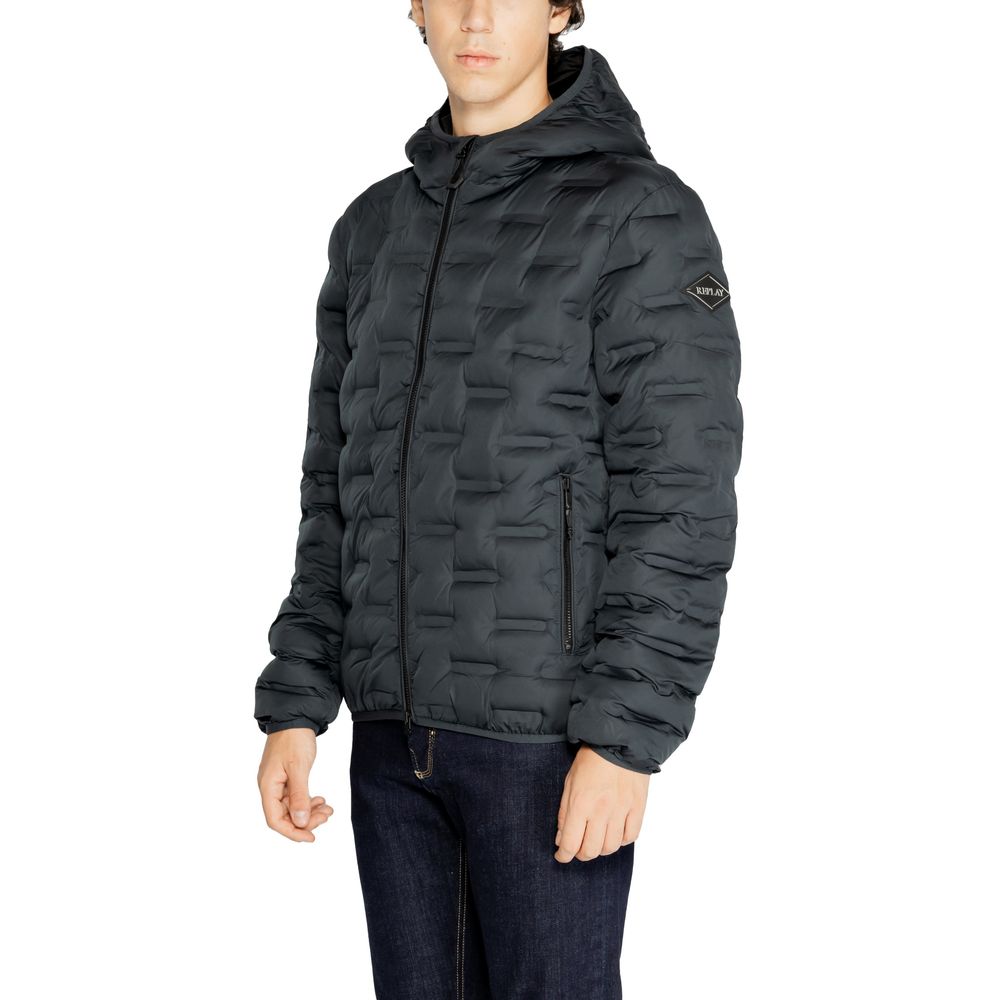 Replay Blue Polyester Men's Jacket