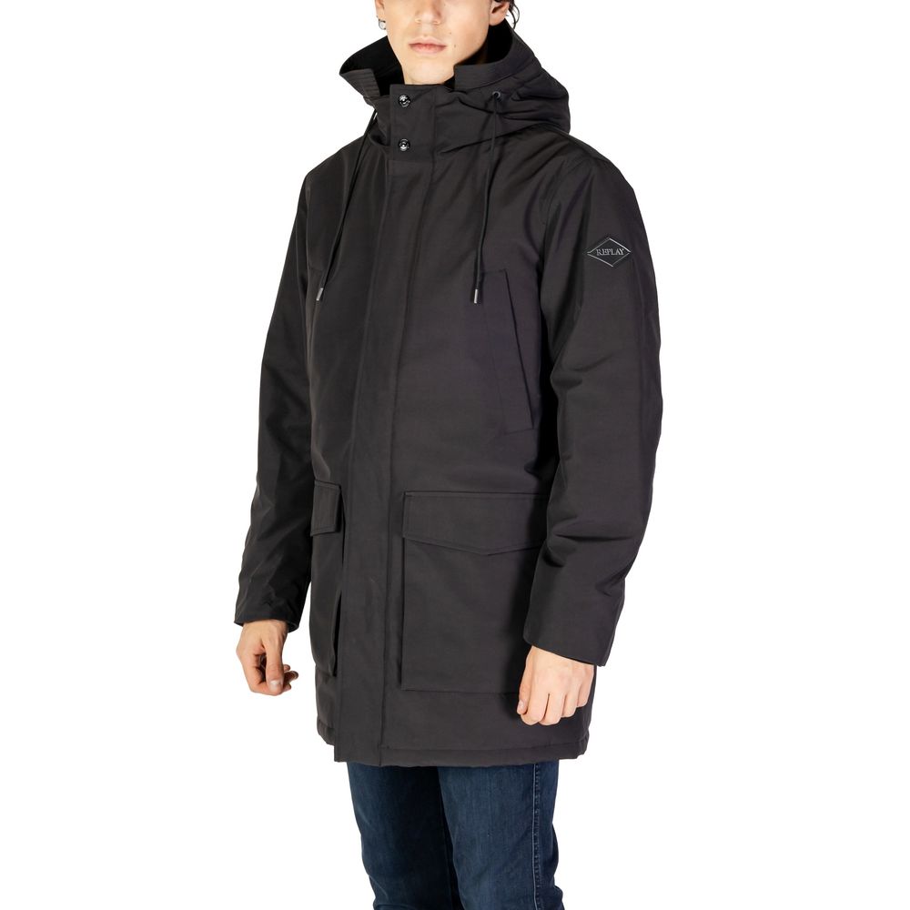 Replay Black Polyamide Men's Jacket