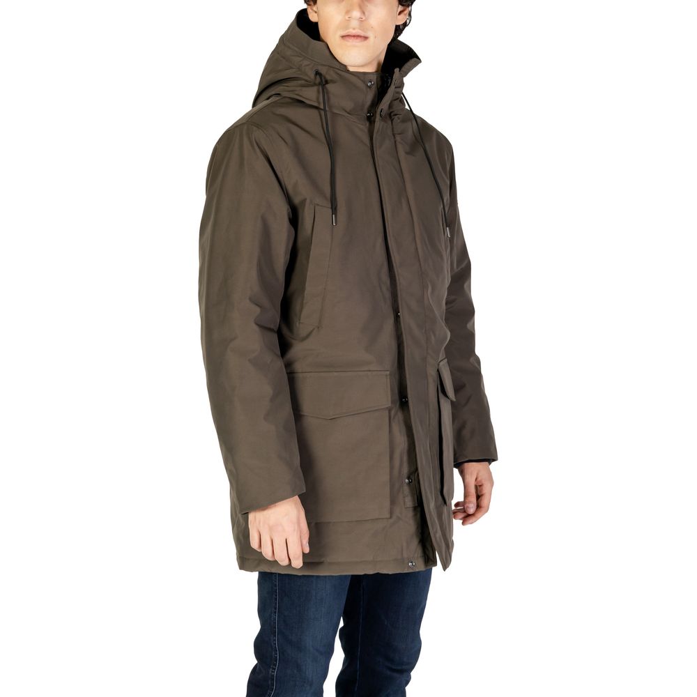 Replay Green Polyamide Men's Parka