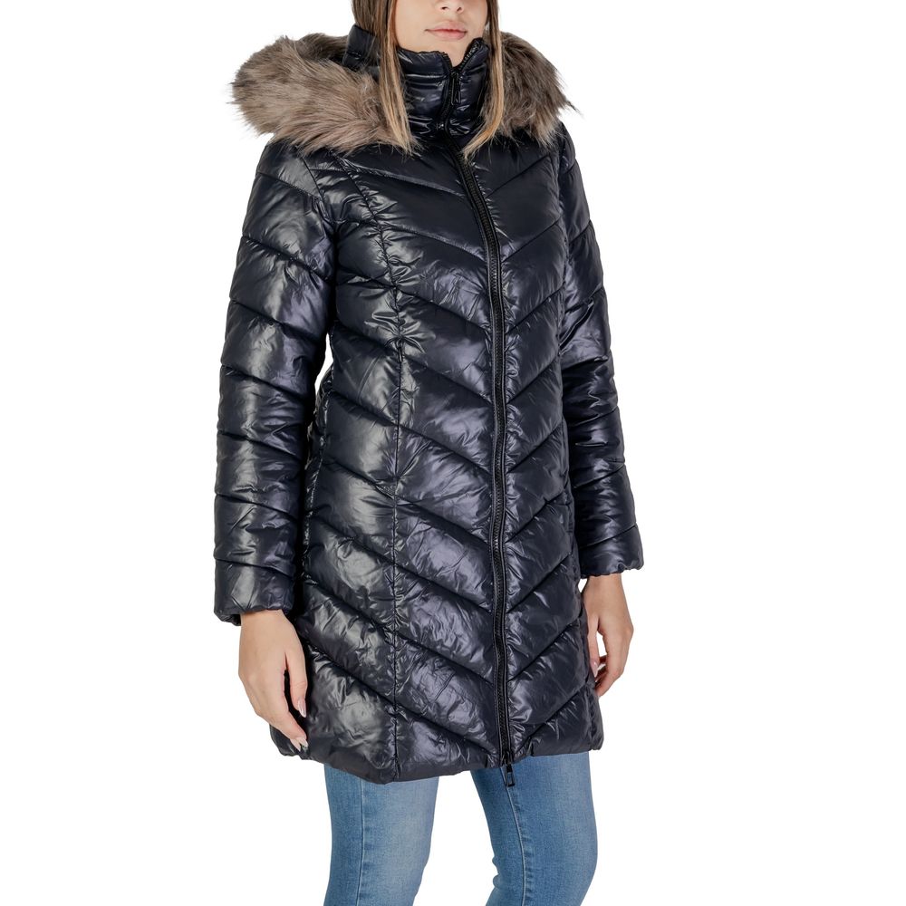 Only Black Polyamide Jackets & Women's Coat