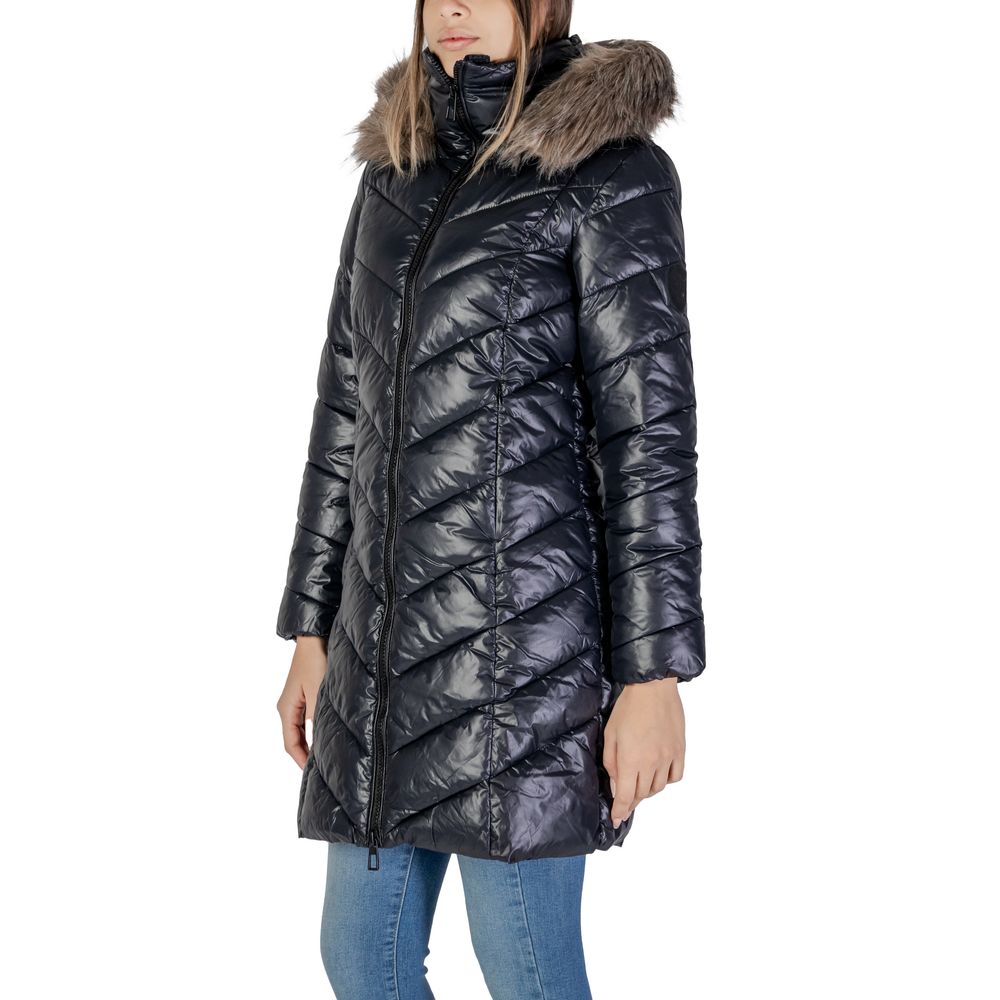 Only Black Polyamide Jackets & Women's Coat