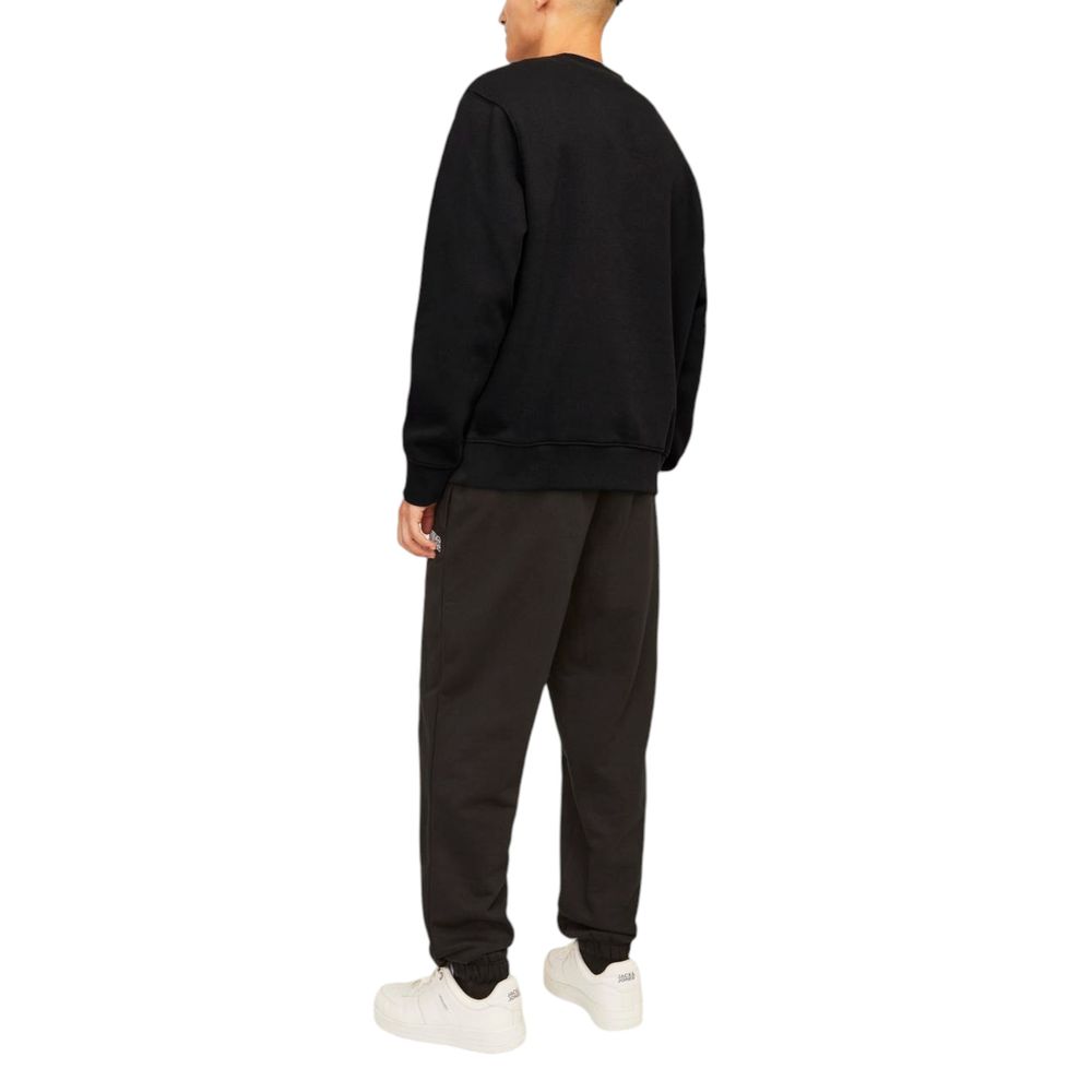 Jack Jones Black Cotton Men's Sweatshirt