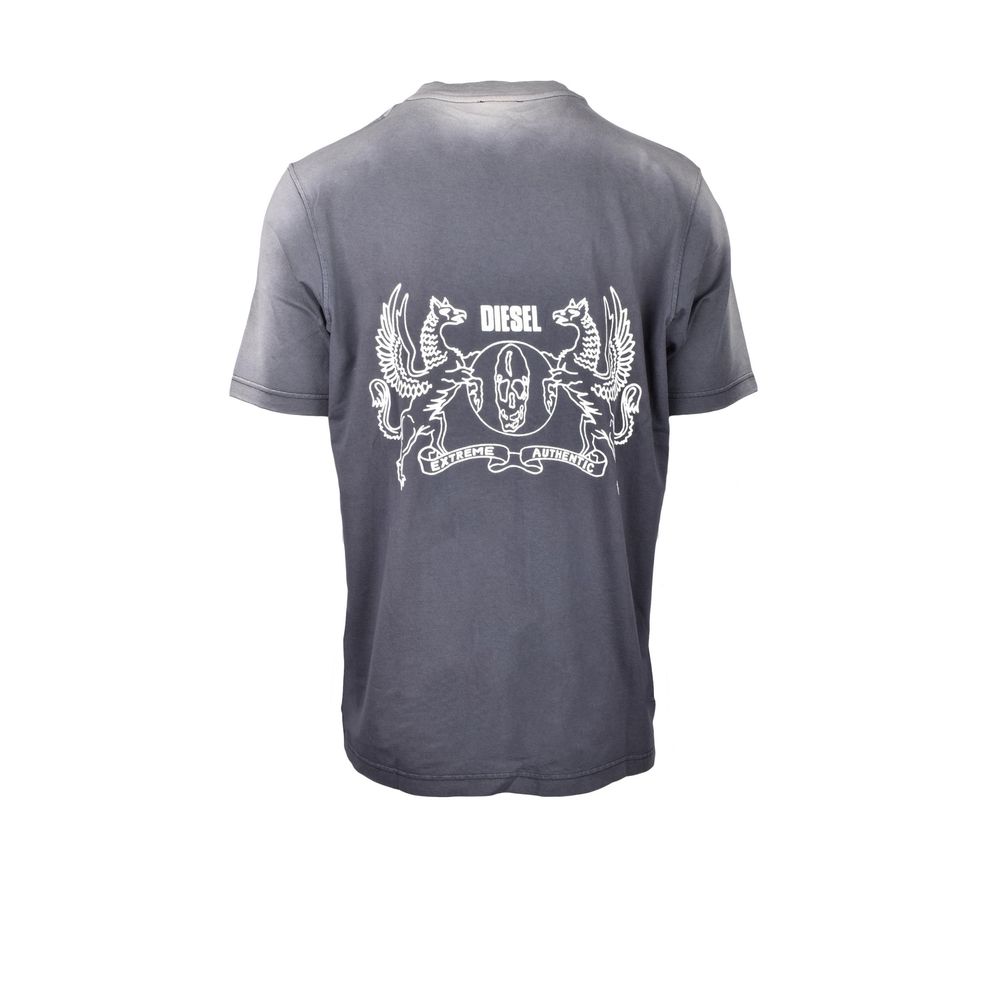 Diesel Gray Cotton Men's T-Shirt