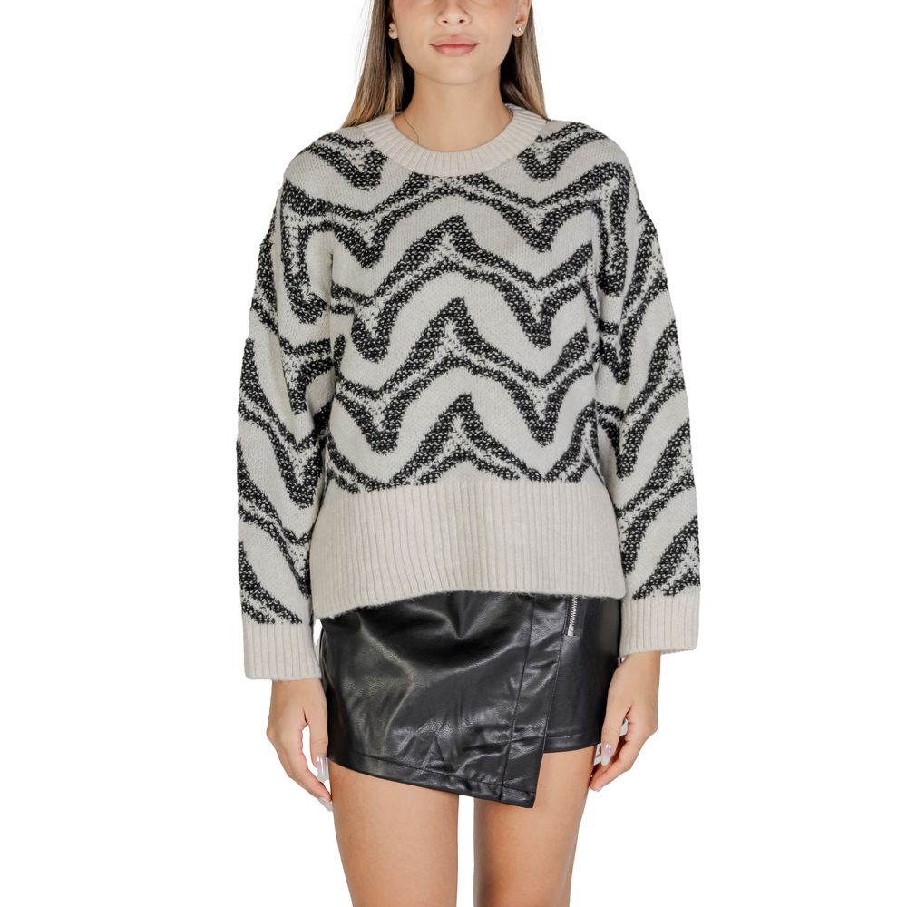 Only White Acrylic Women's Sweater