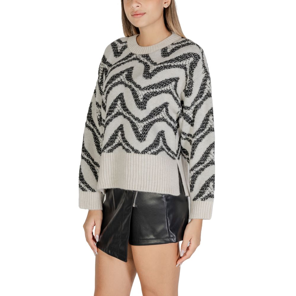 Only White Acrylic Women's Sweater