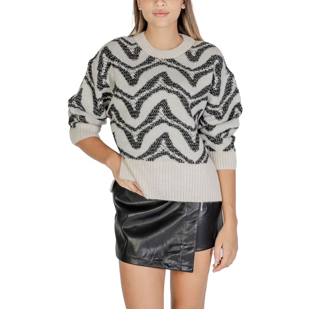 Only White Acrylic Women's Sweater