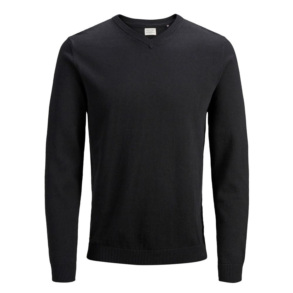 Jack Jones Black Cotton Men's T-Shirt