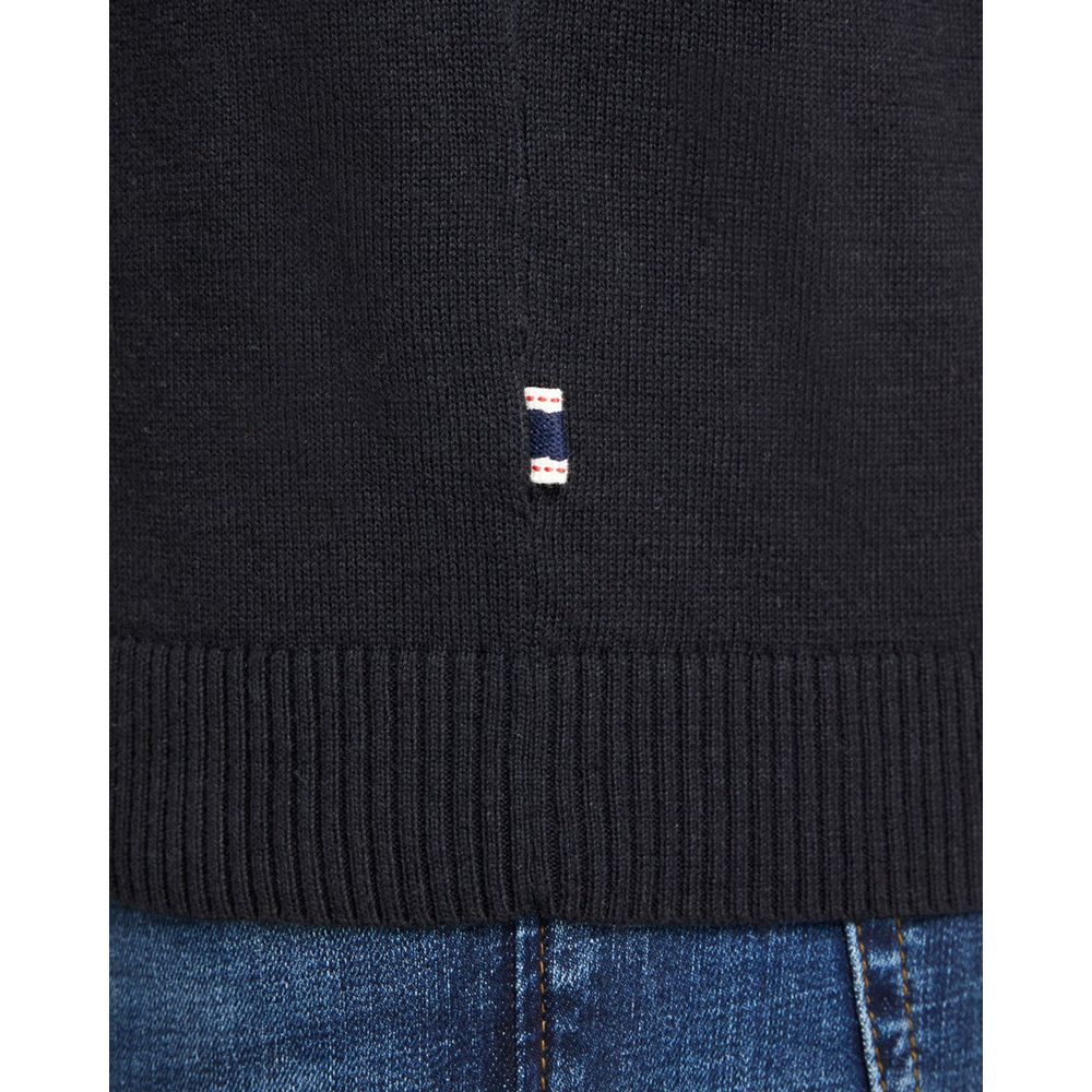 Jack Jones Black Cotton Men's T-Shirt