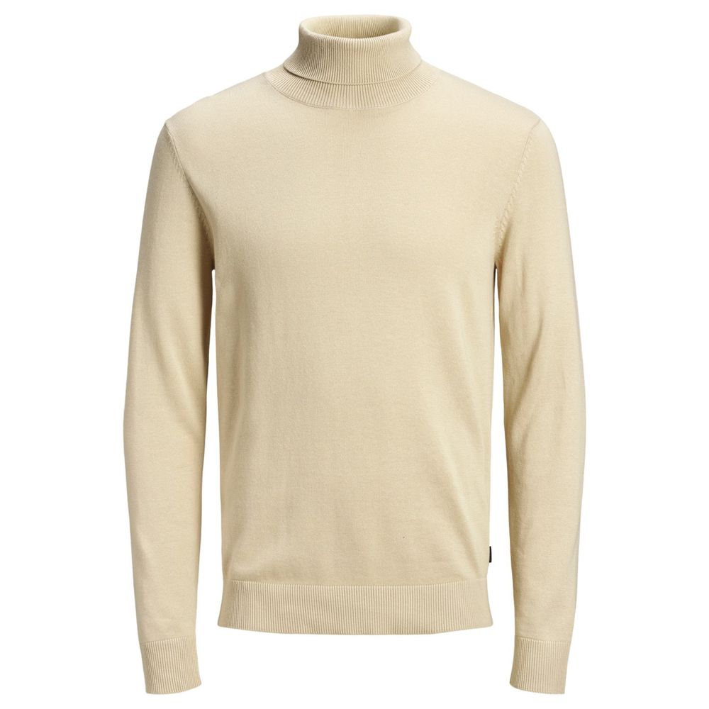Jack Jones Beige Cotton Men's Sweater