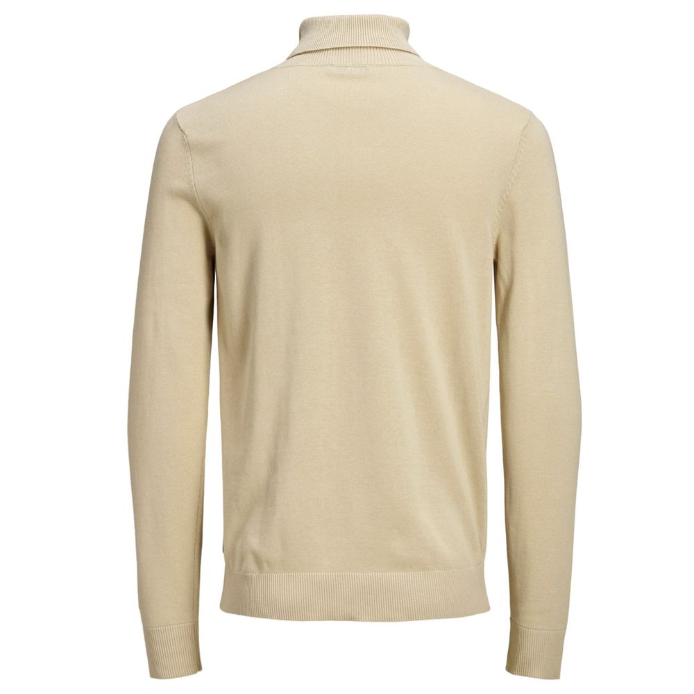 Jack Jones Beige Cotton Men's Sweater