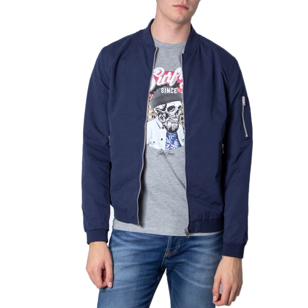 Jack Jones Blue Polyester Men's Jacket
