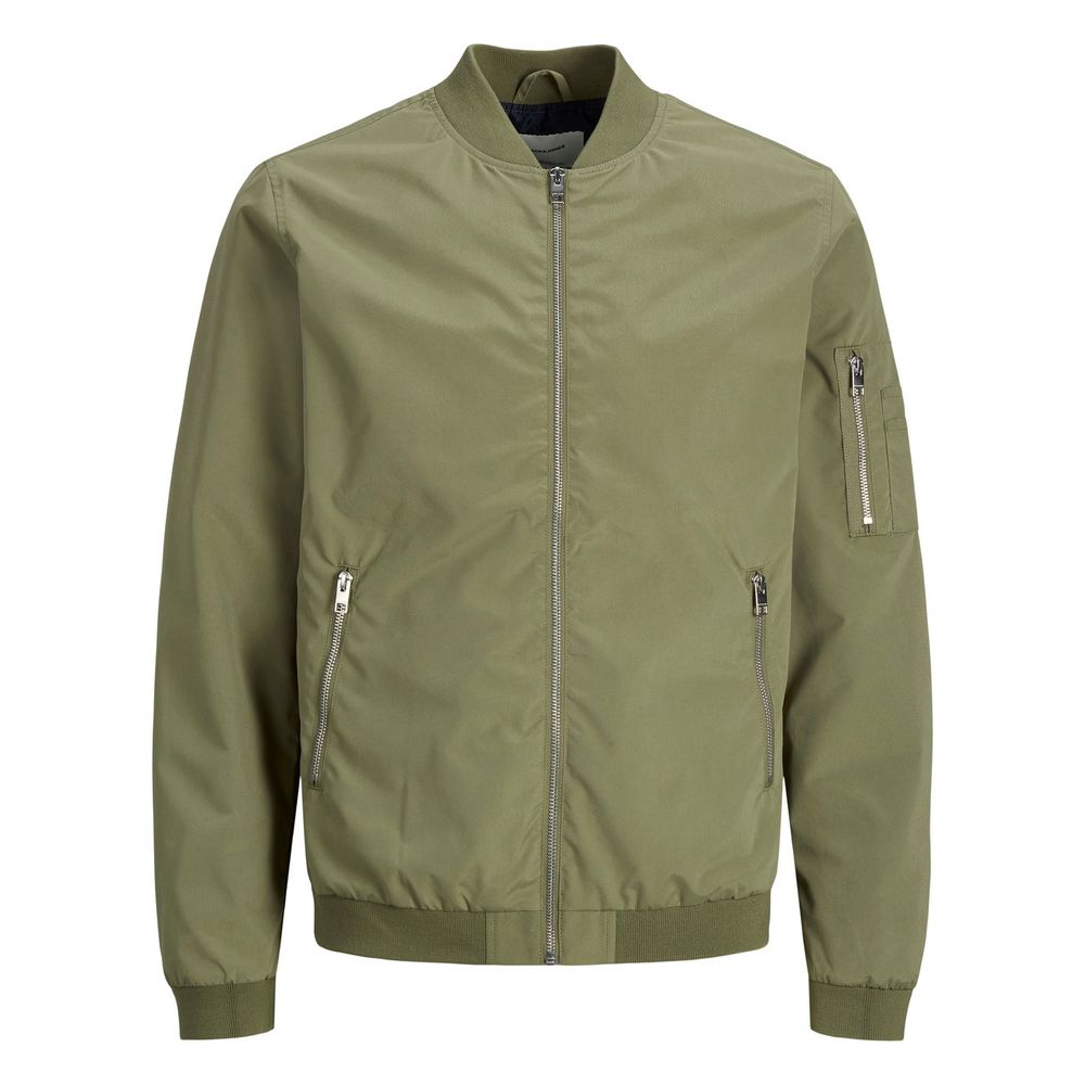 Jack Jones Green Polyester Men's Jacket
