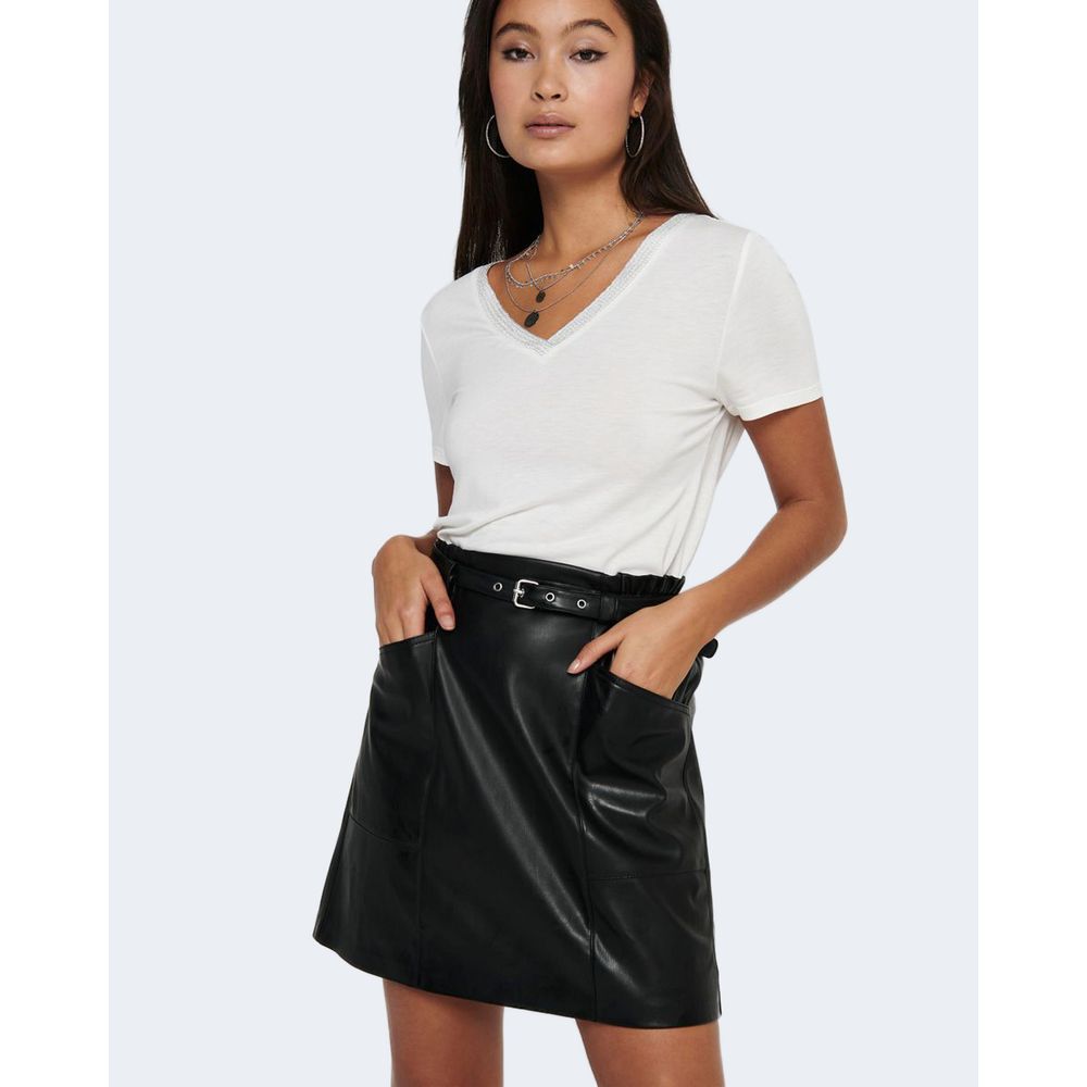 Only Black Polyester Women's Skirt