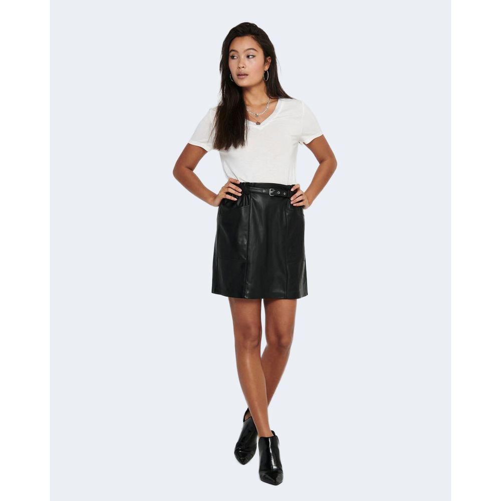 Only Black Polyester Women's Skirt