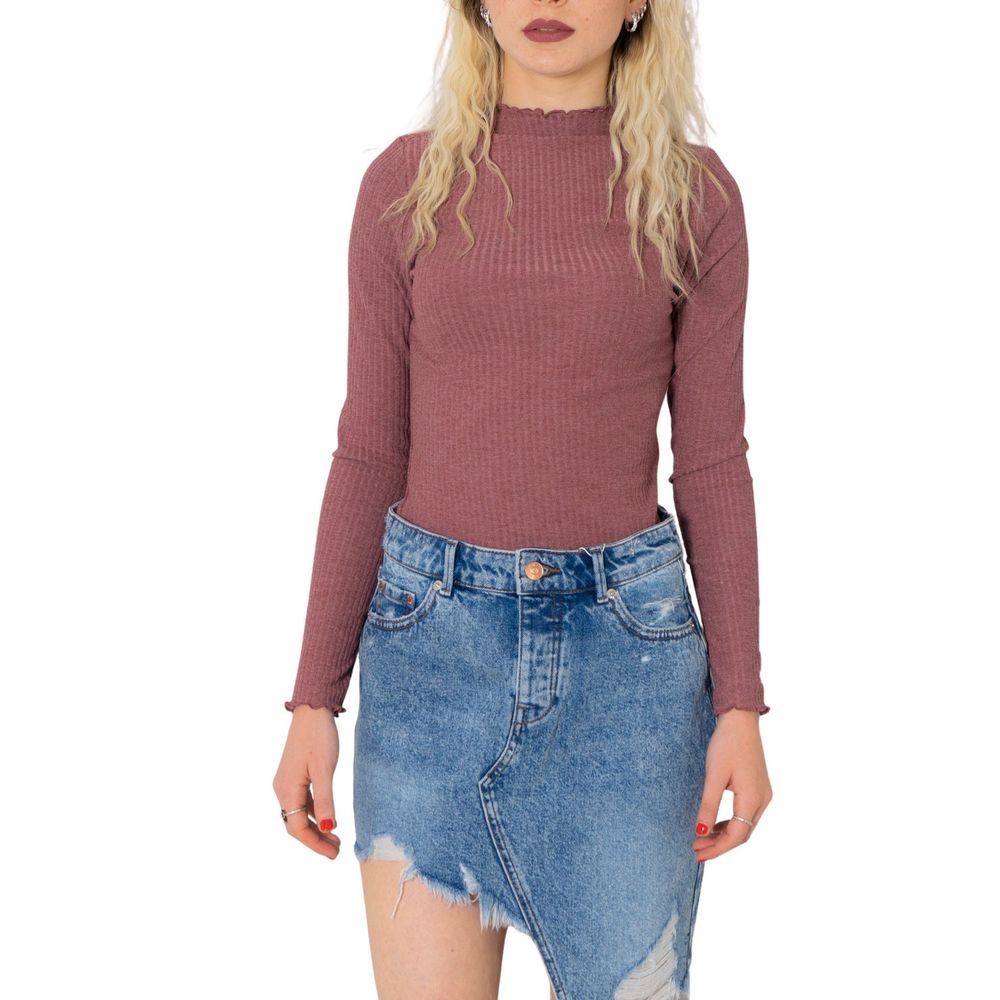 Only Bordeaux Viscose Tops & Women's T-Shirt