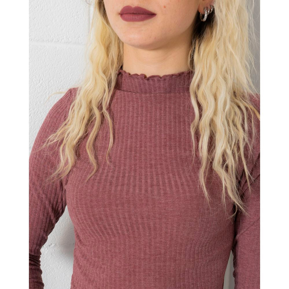 Only Bordeaux Viscose Tops & Women's T-Shirt