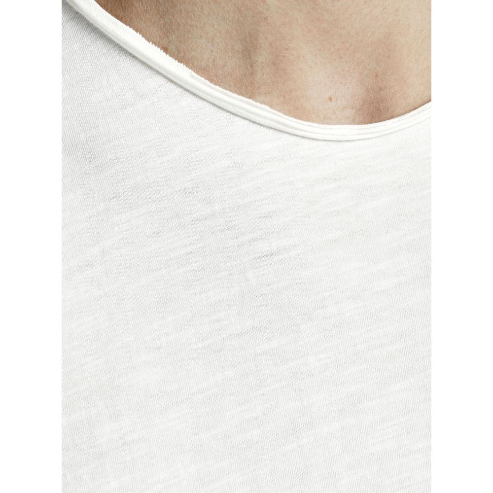 Jack Jones Cream Organic Cotton Men's T-Shirt