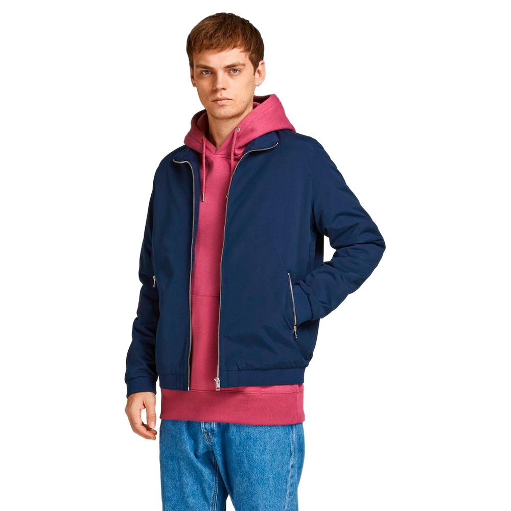 Jack Jones Blue Polyester Men's Jacket