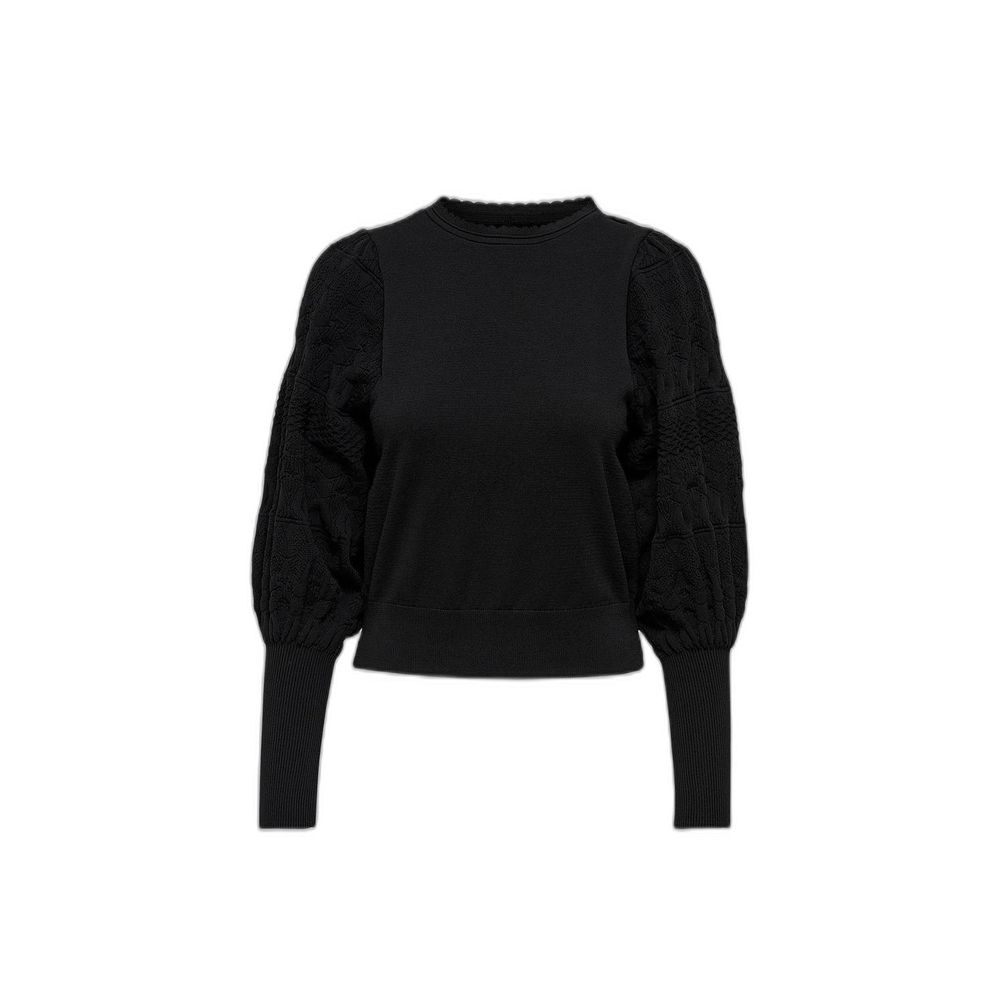 Only Black Polyester Tops & Women's T-Shirt