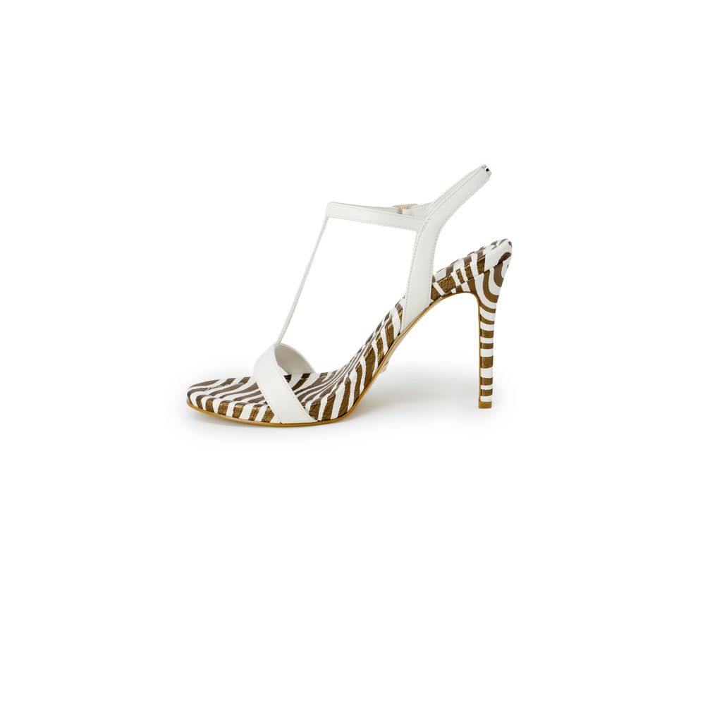 Guess White Leather Women's Sandal