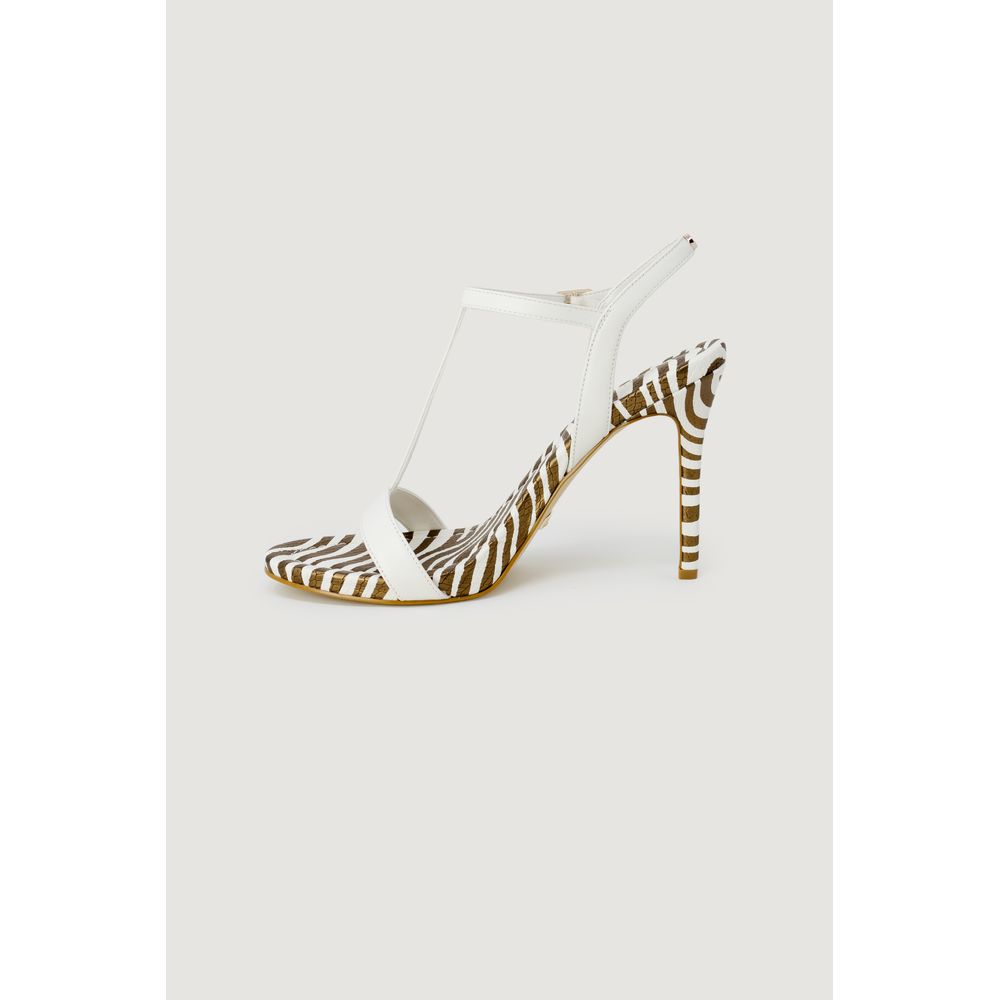 Guess White Leather Women's Sandal