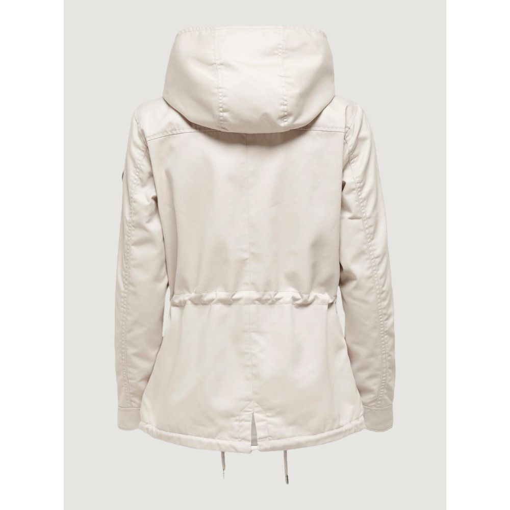 Only Beige Polyester Jackets & Women's Coat