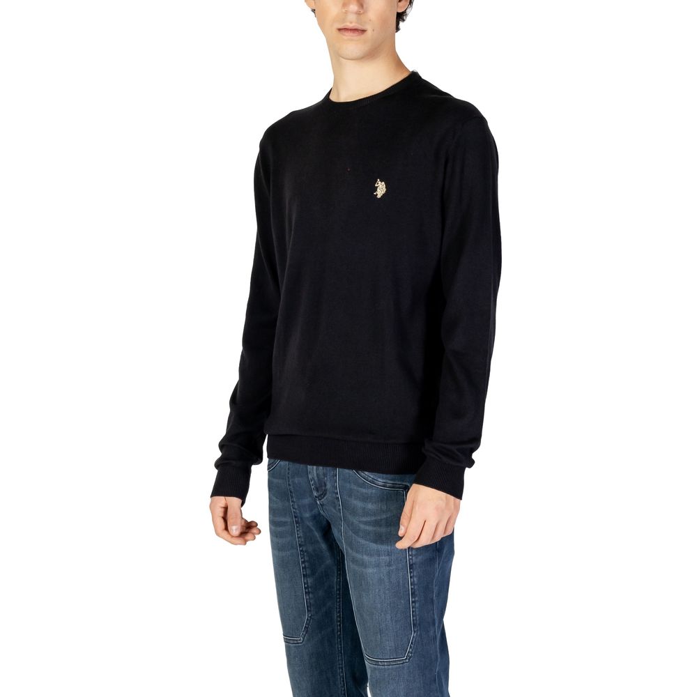 U.S. POLO ASSN. Black Cotton Men's Sweater