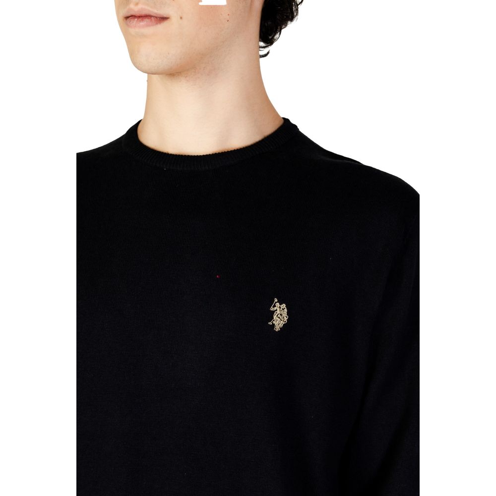 U.S. POLO ASSN. Black Cotton Men's Sweater