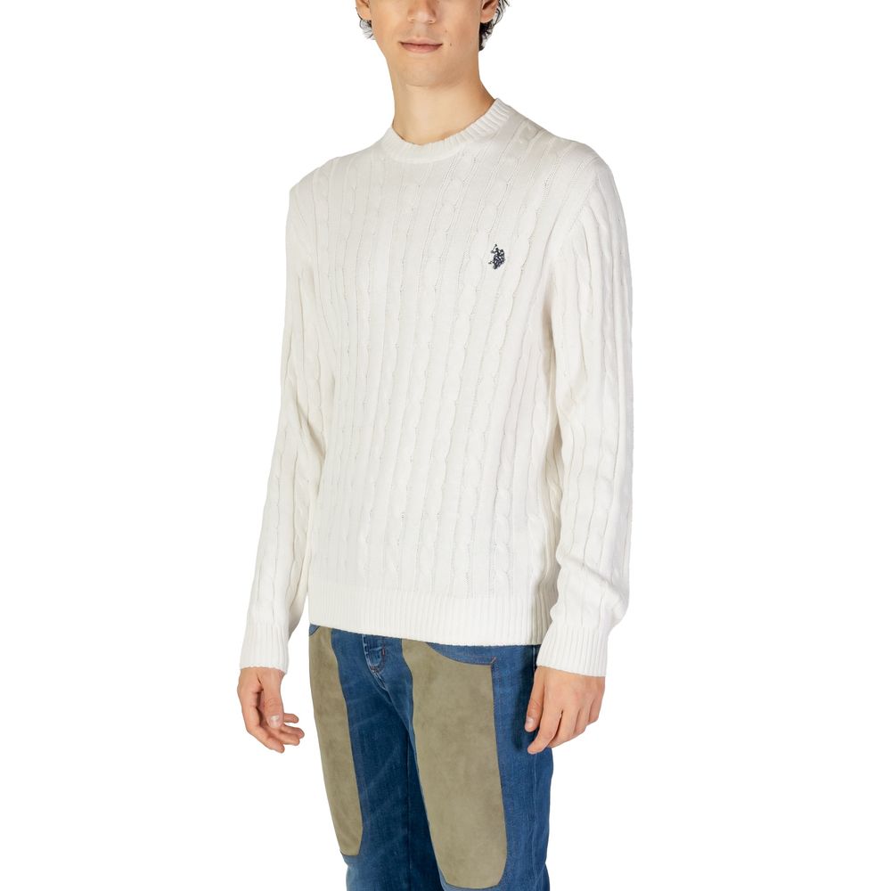 U.S. POLO ASSN. White Cotton Men's Sweatshirt