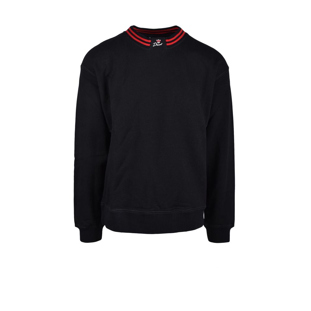 Diesel Black Cotton Men's Sweater