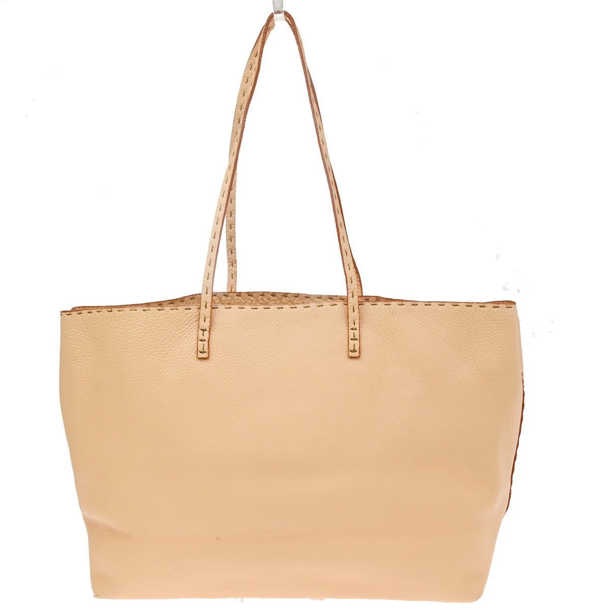 Fendi Roll Tote Selleria Leather Orange Leather Tote Bag Bag (Pre-Owned)