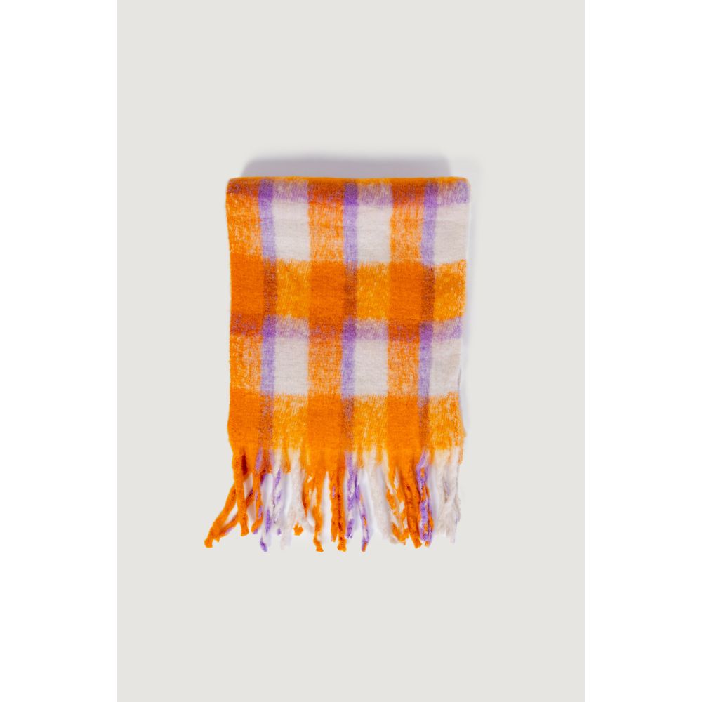 Only Orange Polyester Women's Scarf