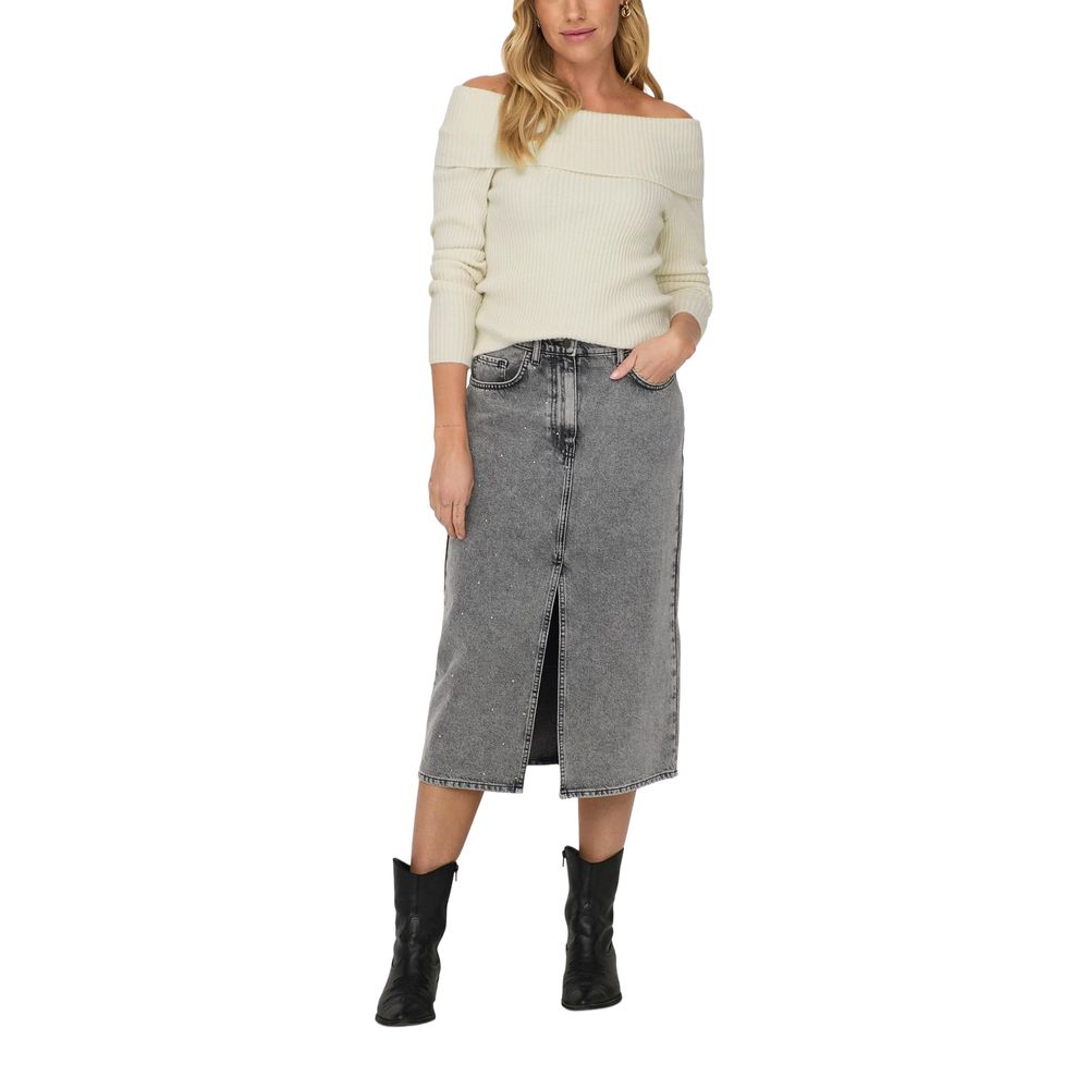 Only Cream Viscose Women's Sweater