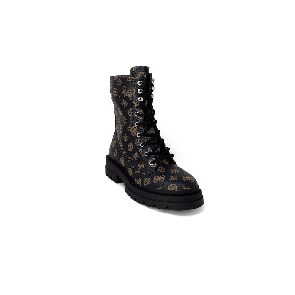 Guess Brown Artificial Leather Women's Boot