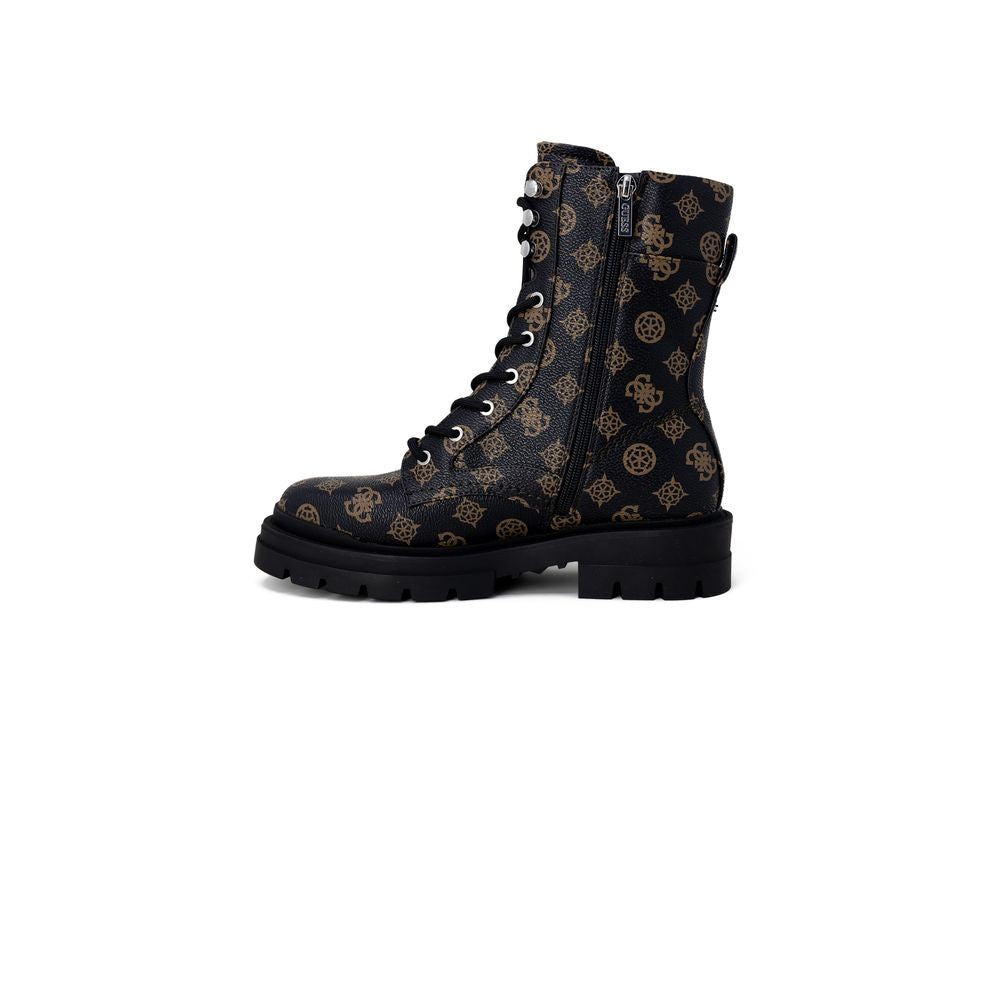 Guess Brown Artificial Leather Women's Boot