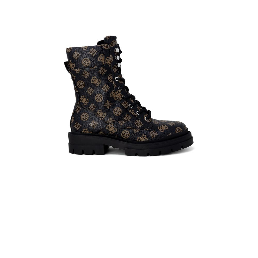 Guess Brown Artificial Leather Women's Boot
