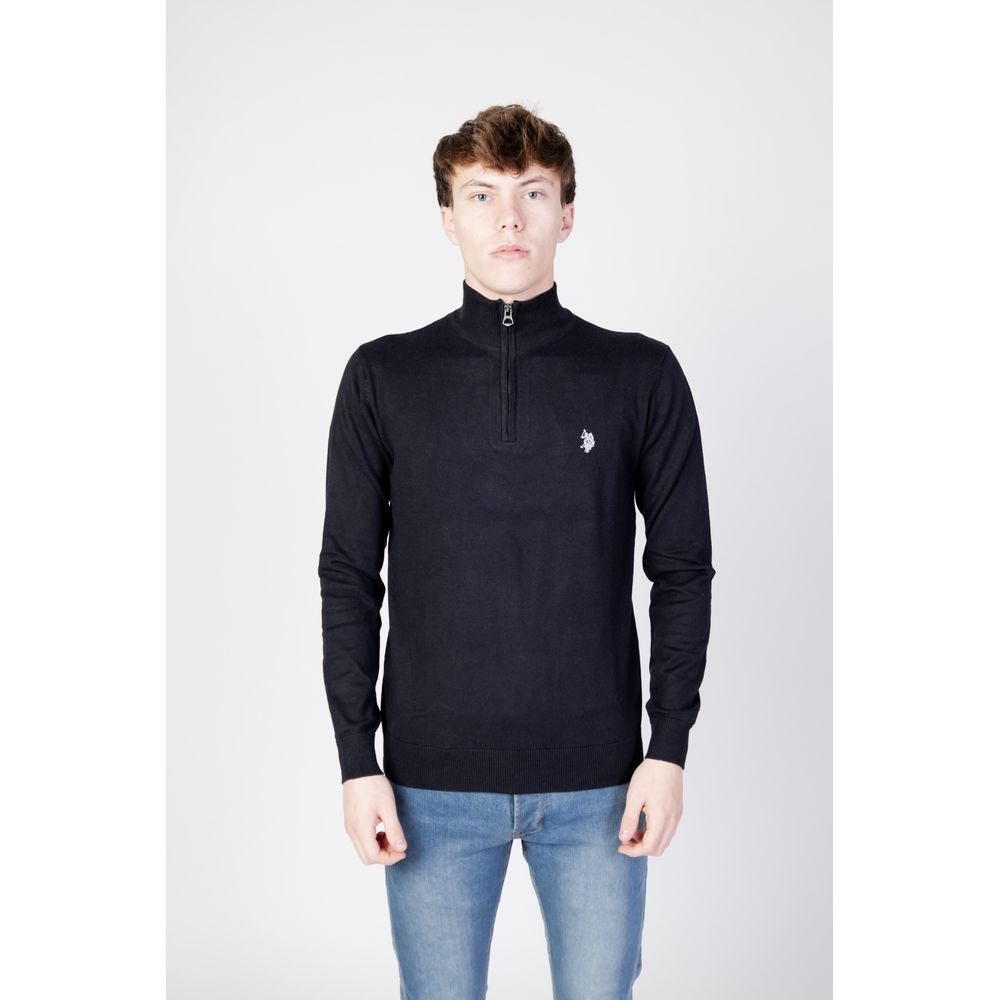 U.S. POLO ASSN. Black Cotton Men's Sweater