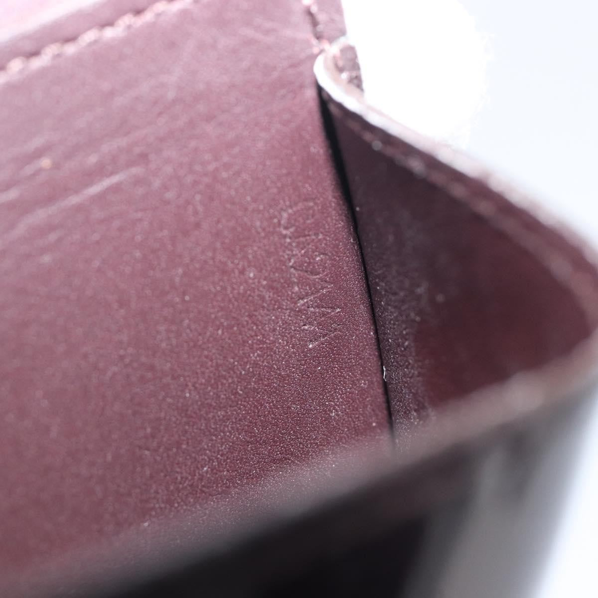 Louis Vuitton Elise Monogram Vernis Burgundy Patent_Leather Wallets Accessory (Pre-Owned)