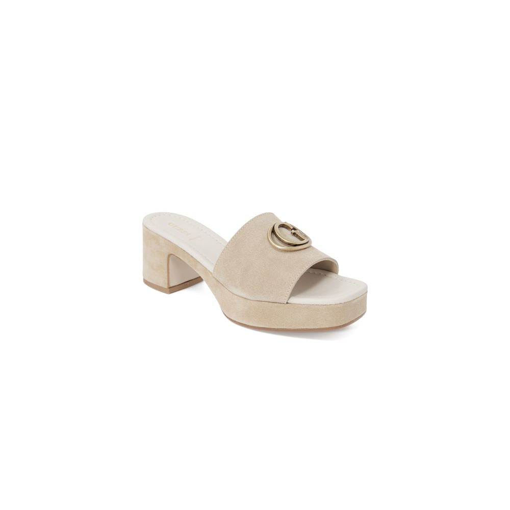 Guess Beige Suede Leather Women's Sandal
