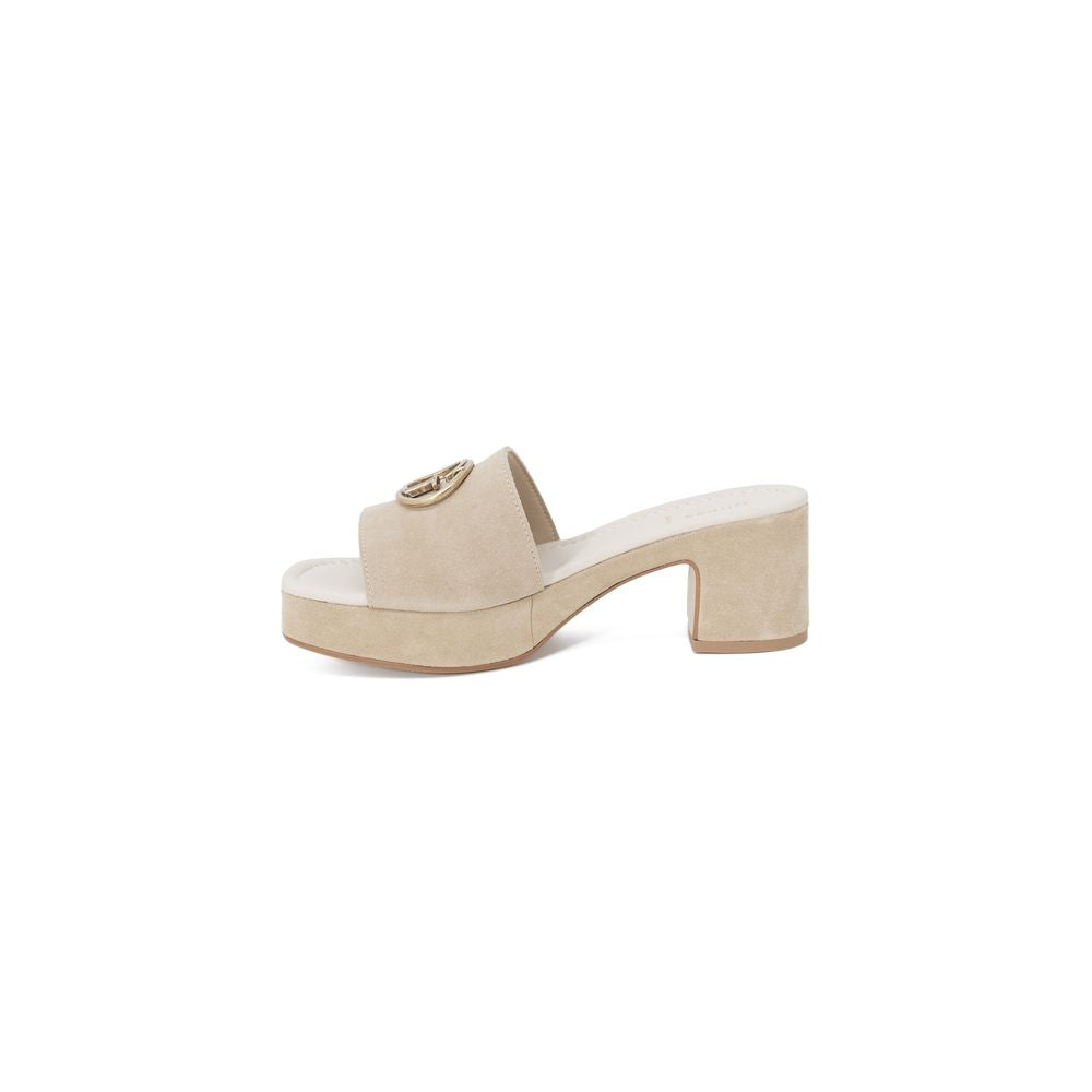 Guess Beige Suede Leather Women's Sandal