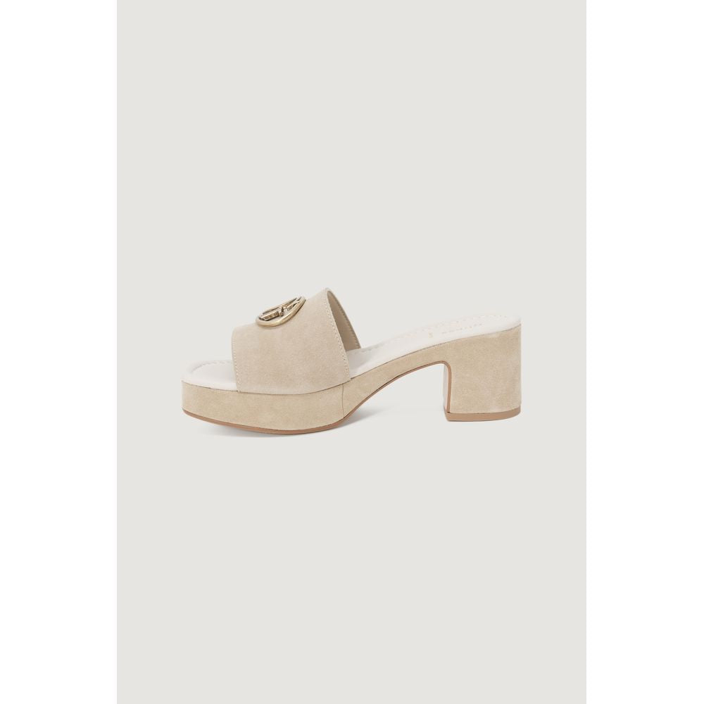 Guess Beige Suede Leather Women's Sandal