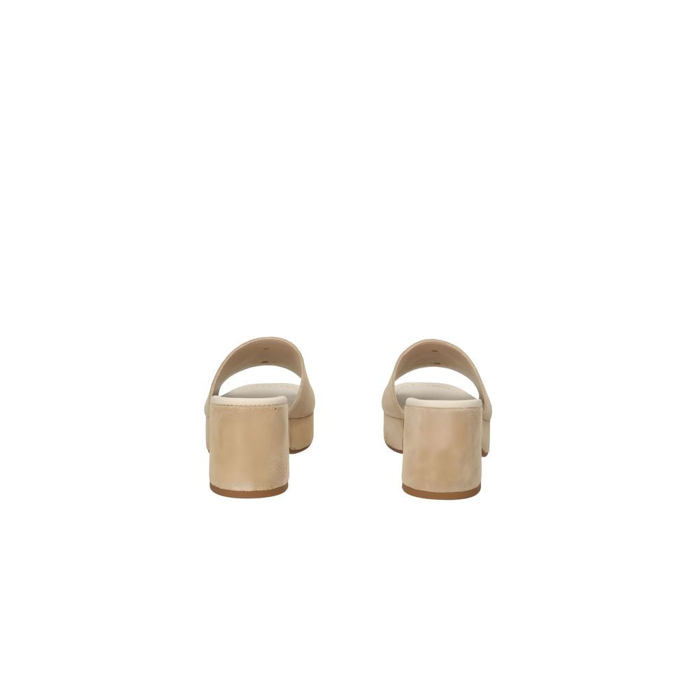 Guess Brown Suede Leather Women's Sandal