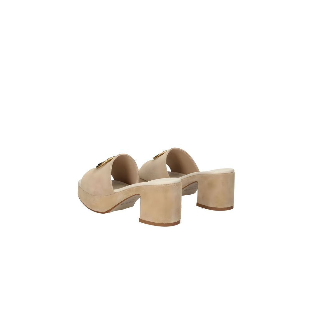 Guess Brown Suede Leather Women's Sandal