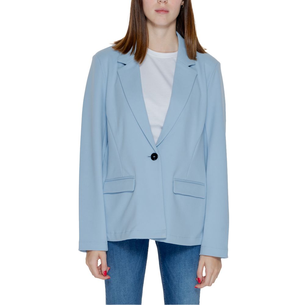 Only Blue Polyester Suits & Women's Blazer