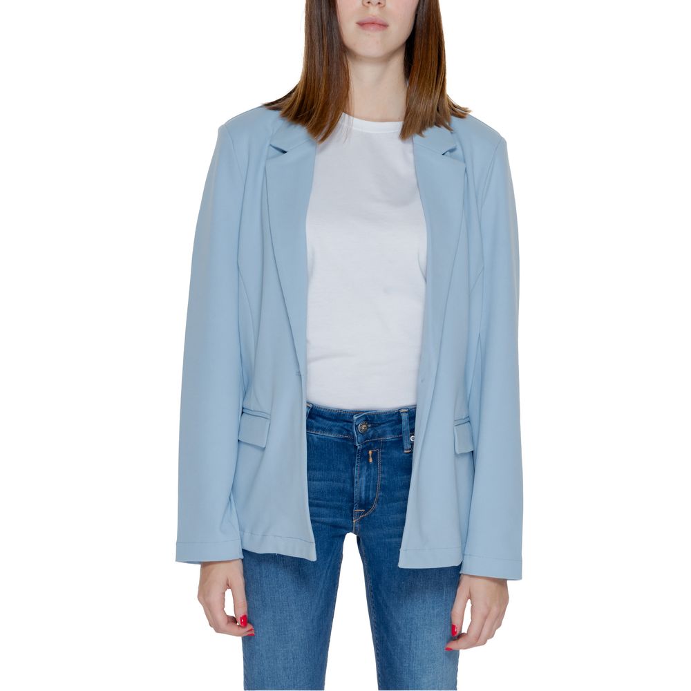 Only Blue Polyester Suits & Women's Blazer
