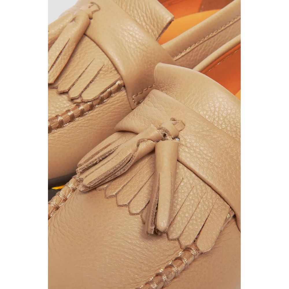 Dr. Martens Beige Leather Women's Platform