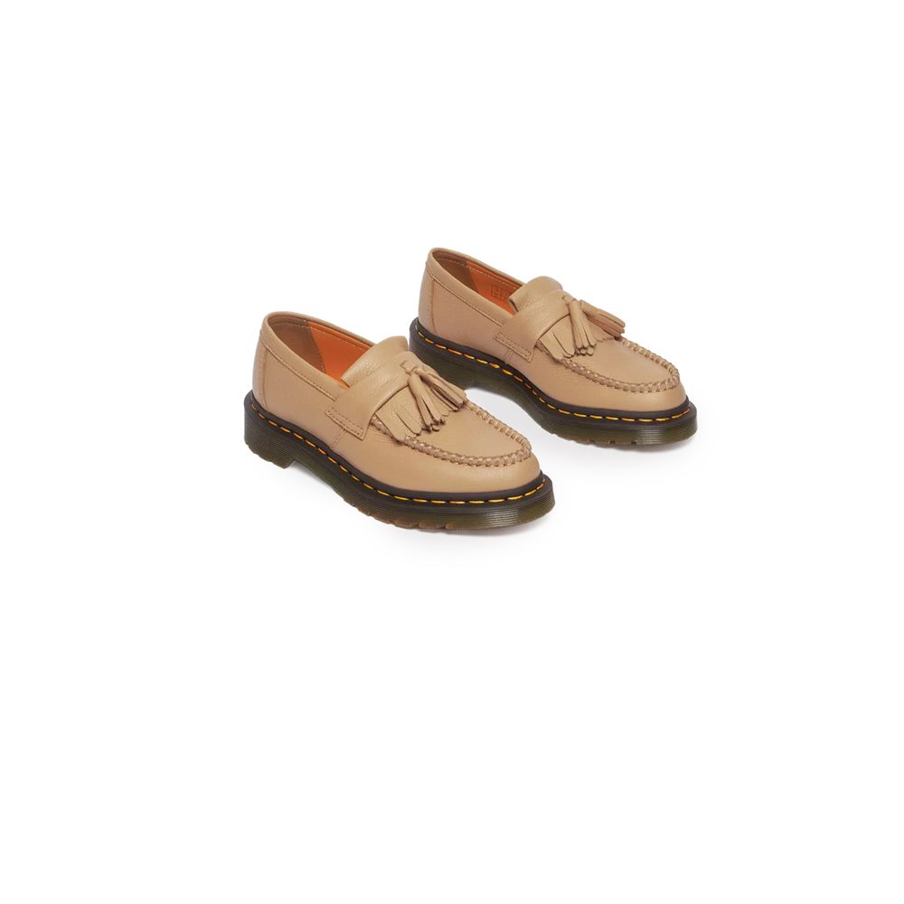 Dr. Martens Beige Leather Women's Platform